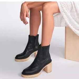 Free People Womens James Chelsea Boot Black Size EU38M US7.5, 9.5